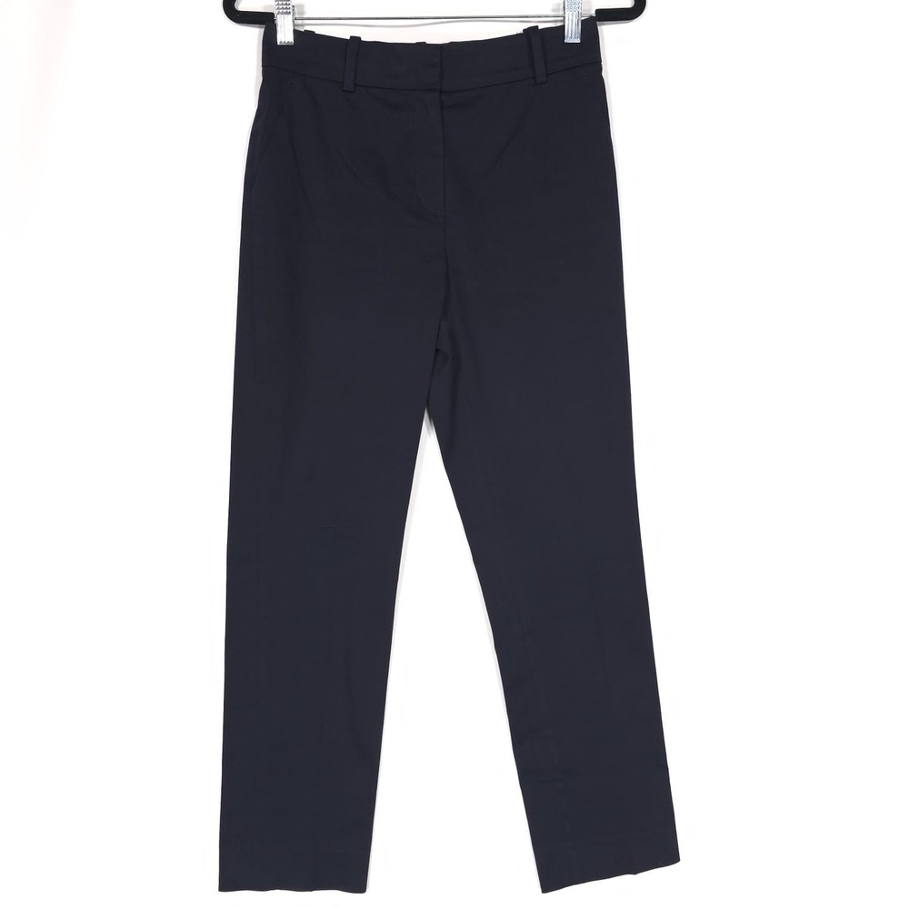 LONGCHAMP Women's Dress Pants US 6 Trousers Navy Black No Size Tag 28 x‎ 26.5